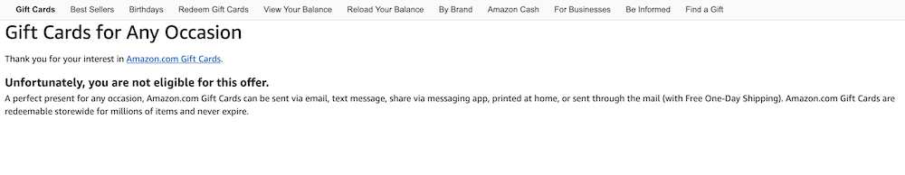 amazon gift card deals