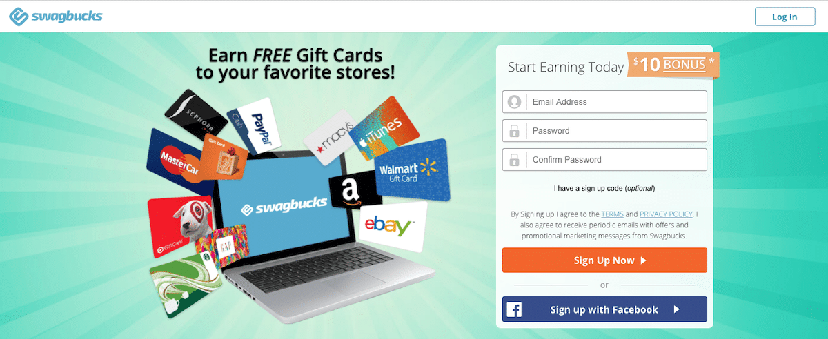 swagbucks sign up code